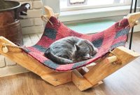 Raised designer cat hammock