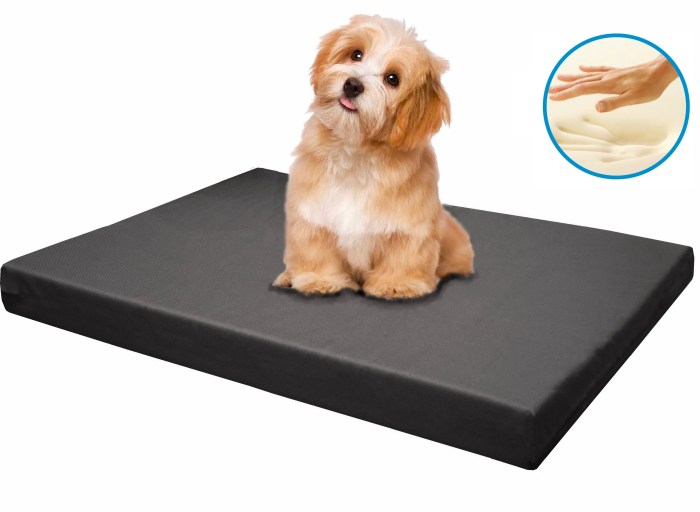Memory foam crate bed for dogs