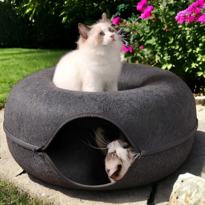 Elegant cat cave bed premium