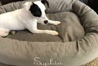 Custom embroidered pet bed