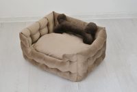 Plush luxury dog couch