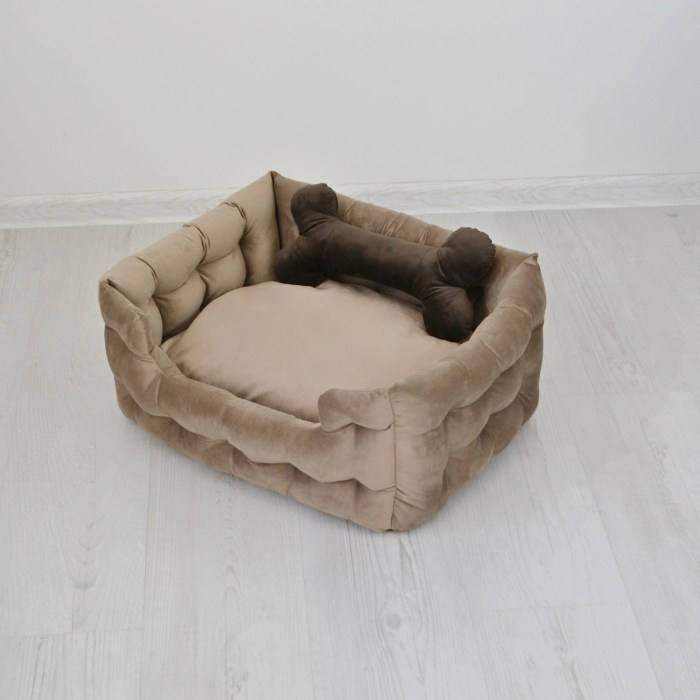 Plush luxury dog couch
